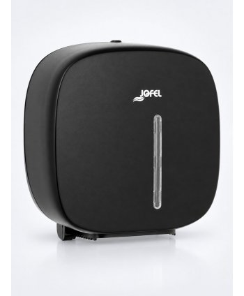 Dispenser Hârtie Igienică Jumbo Jofel TIMELESS negru – Eleganță Mată și Durabilitate pentru Spații Moderne
