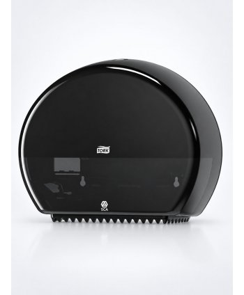Dispenser Hârtie Igienică Tork Mini Jumbo T2 – Negru Elevation Design, cod 555008
