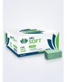 Prosoape de hartie pt maini ArliSoft®, 1 strat, hartie reciclata verde, 4000 buc, 20 pach x 200 servetele, 21 x 25 cm