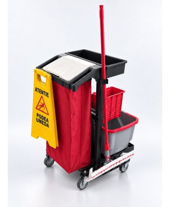 Cărucior de Curățenie Compact ArliPlus® M38 – Performanță și igienă în spații restrânse