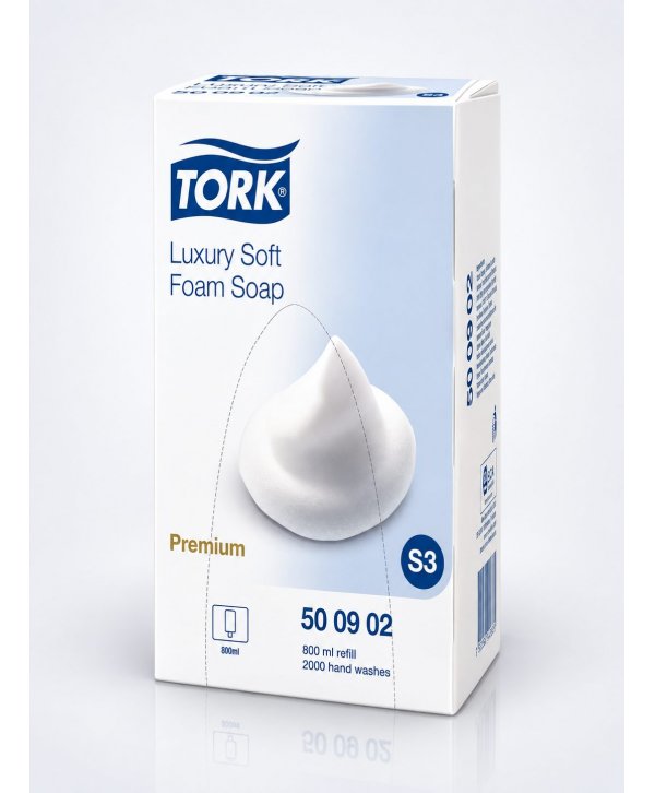 Săpun Spumă Luxury Tork S3 Premium – Rezervă 800 ml, Cod 500902 Săpun Spumă Luxury Tork S3 Premium – Rezervă 800 ml, Cod 500902
