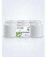 Prosoape de hartie tip rola, 2 straturi, hartie reciclata Ecolabel, 100 metri, 435 portii, Lucart 861081, pachet 6 role