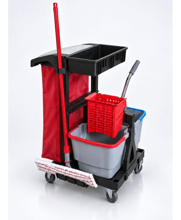 Cărucior de Curățenie Compact ArliPlus® M38 – Performanță și igienă în spații restrânse Cărucior de Curățenie Compact ArliPlus® M38 – Performanță și igienă în spații restrânse