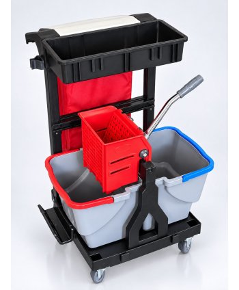 Cărucior de Curățenie Compact ArliPlus® M38 – Performanță și igienă în spații restrânse