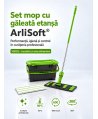 Set mop cu găleată etanșă ArliSoft® 20L, verde