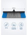 Mătură Profesională de Exterior cu Peri Flexibili 60 cm - murdărie fină, praf, nisip pe Beton, Asfalt, Marmură & Mozaic