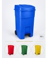 Pubela de gunoi cu pedala 80 litri pt colectare selectiva deseuri din hartie + 10 saci albastri ArliSoft 120 litri