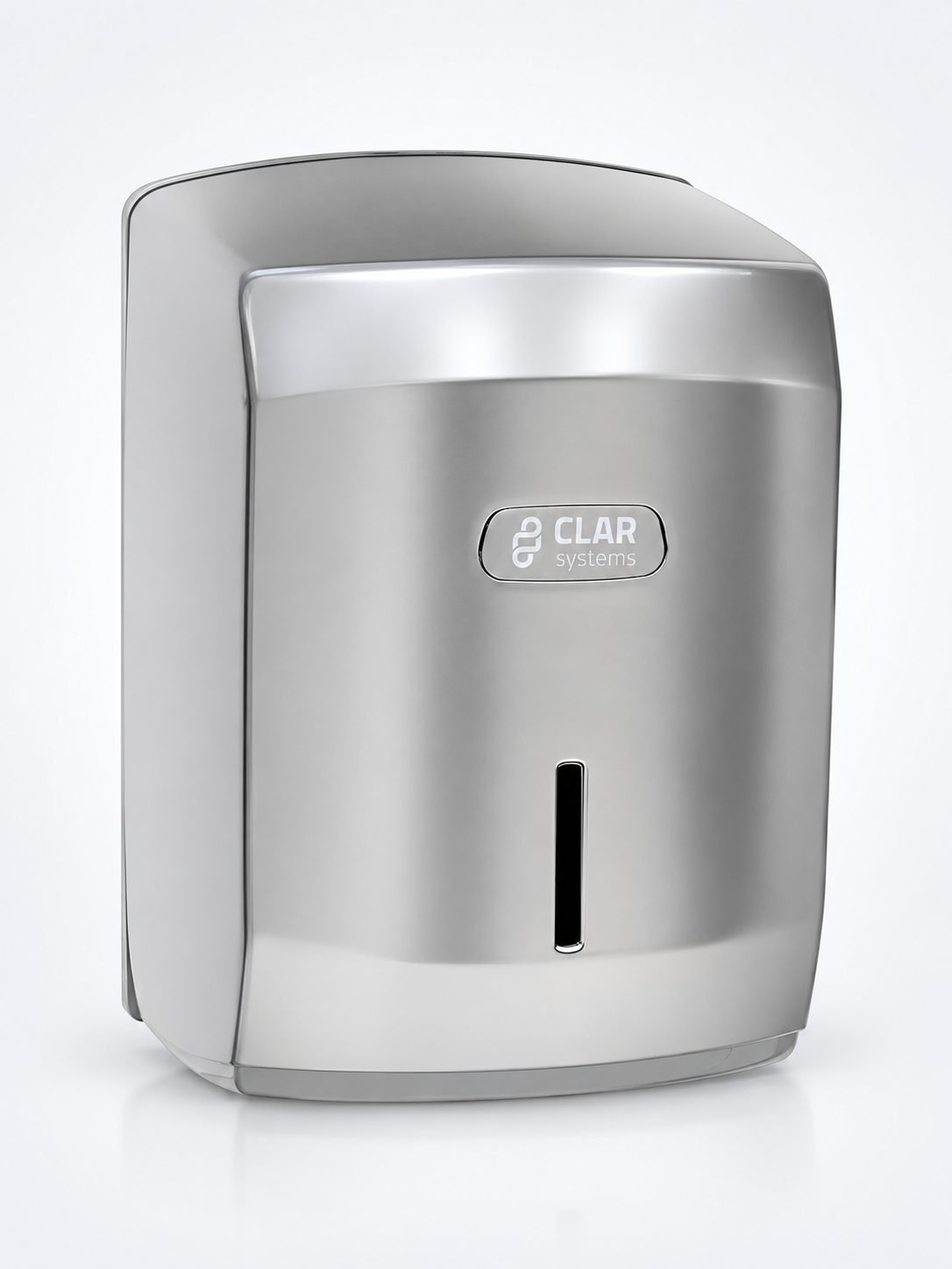 Dispenser de Prosop Hartie Rola  Finisaj Premium Clar Systems I-Nova Argintiu Metalizat