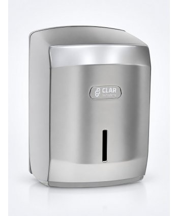 Dispenser de Prosop Hartie Rola  Finisaj Premium Clar Systems I-Nova Argintiu Metalizat