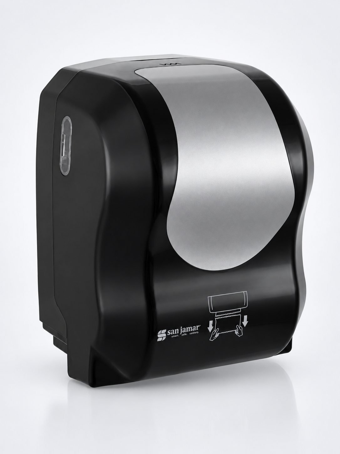 Dispenser Profesional Autocut San Jamar® SUMMIT – Negru & Cromat – Igienă Fără Contact și Design Premium