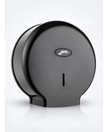 Dispenser de Hârtie Igienică Jofel SMART Negru pentru Role Jumbo – Design Modern și Funcționalitate pentru Spații Comerciale