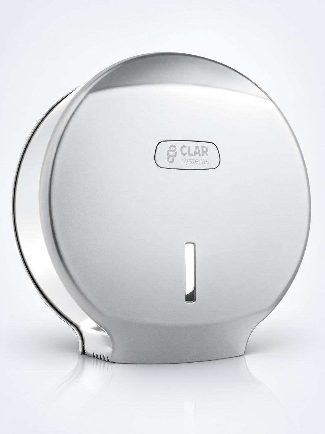 Dispenser de Hârtie Igienică CLAR Systems I-NOVA în Finisaj Argintiu Cromat – Eleganță și Funcționalitate pentru Spații Moderne