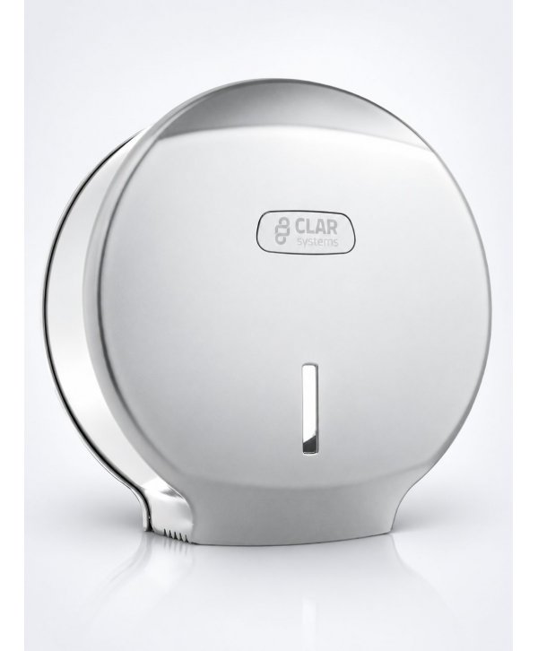 Dispenser de Hârtie Igienică CLAR Systems I-NOVA în Finisaj Argintiu Cromat – Eleganță și Funcționalitate pentru Spații Moderne
