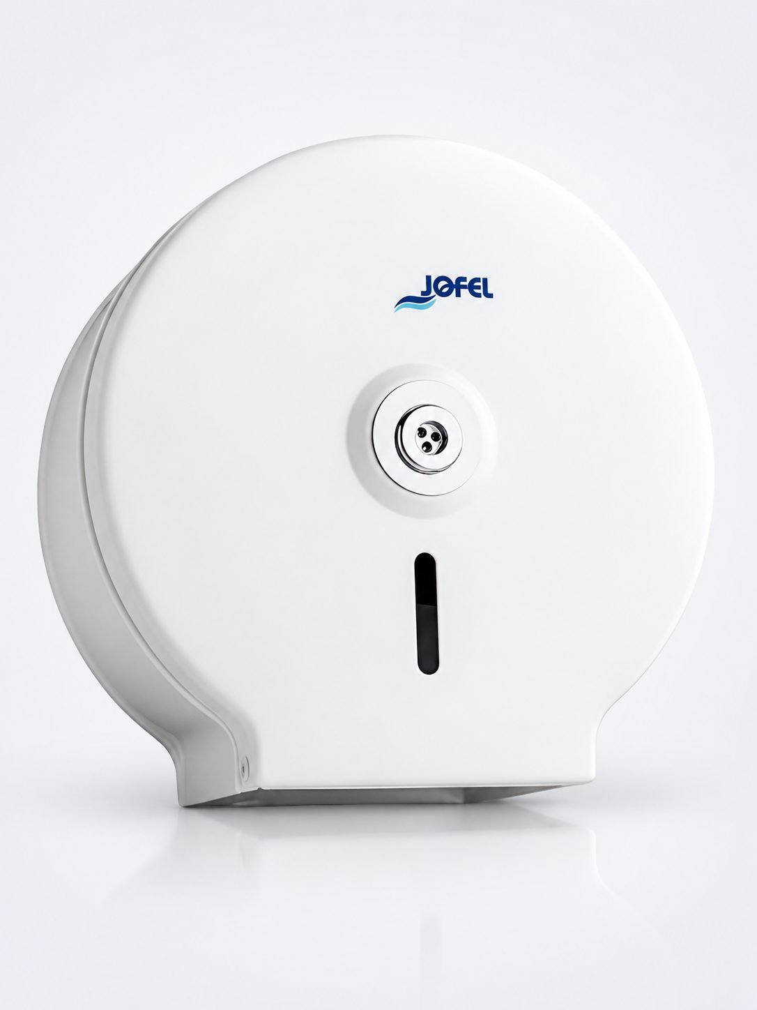 Dispenser Premium din Metal Electro Zincat pentru Role de Hârtie Igienică Jumbo - Jofel Classic, Antivandalism