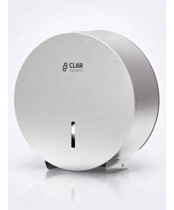 Dispenser Hârtie Igienică Jumbo din Inox Clar Systems – Soluție premium pentru igienă profesională în spații intens circulate