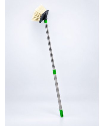 Perie pentru spălat auto cu coadă telescopică 60–100 cm – peri moi, prindere înclinată 30°