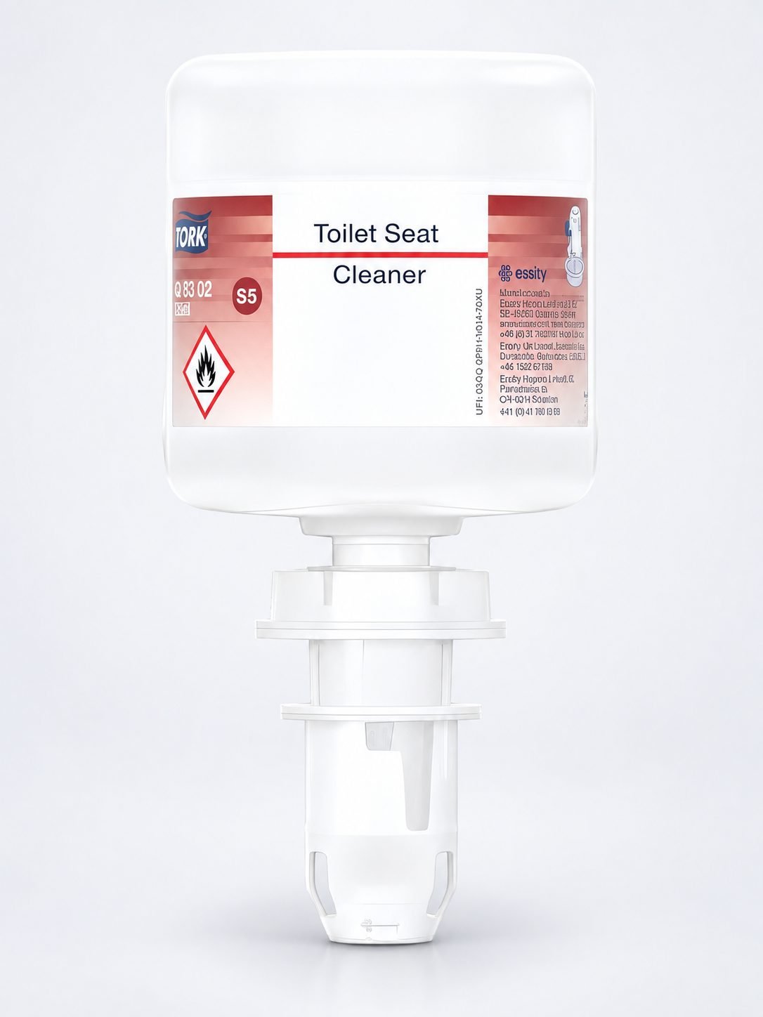 Soluție Curățare Colac WC Tork S5 – Rezervă Mini 525 ml, Cod 425302