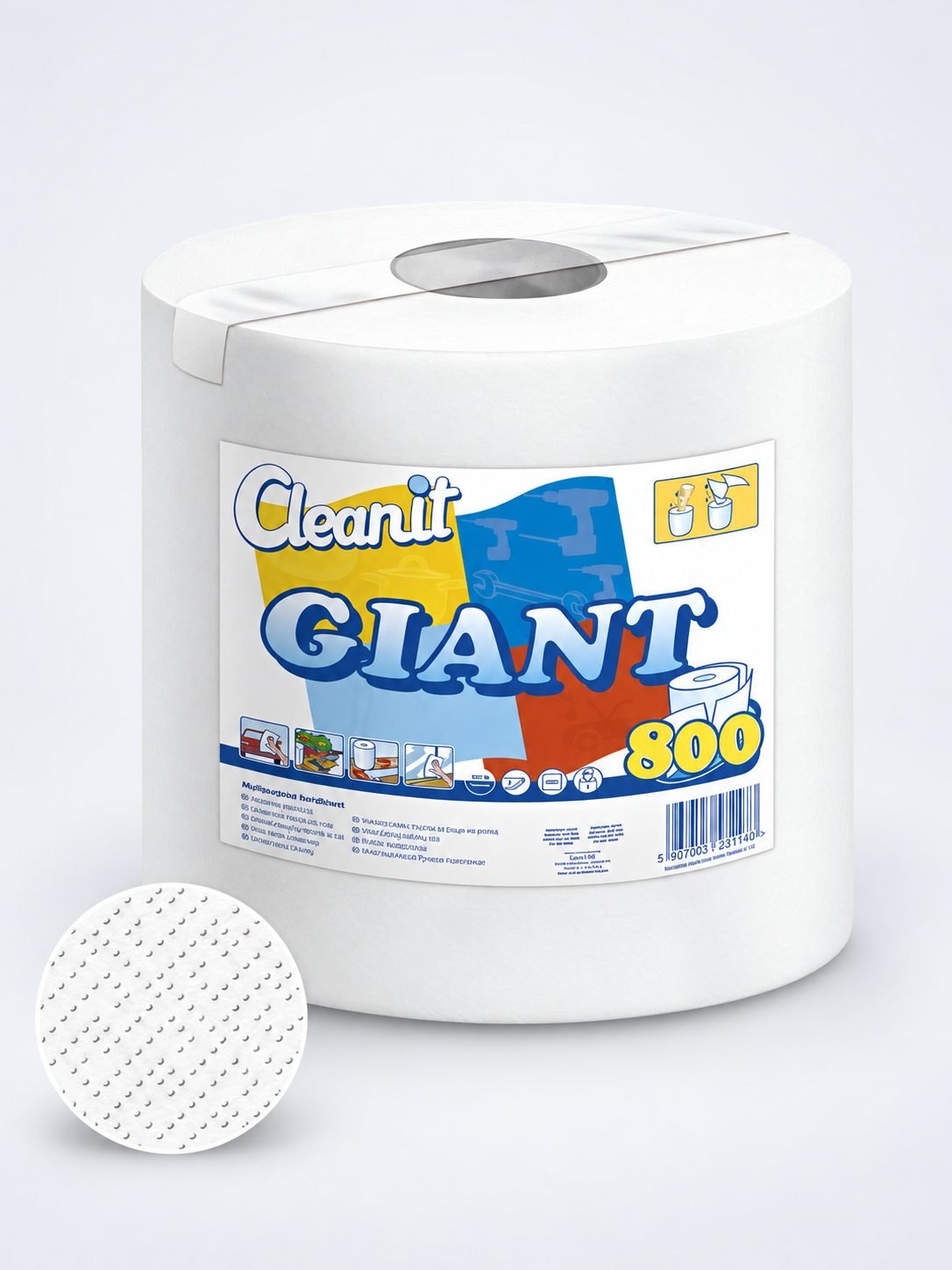 Rola Hârtie Prosop Gigant, celuloza 2 straturi, 800 portii, 240 metri, ultra alba, Lucart