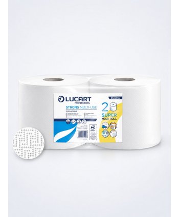 Hârtie Prosop Industrială Multi-Use (2 x 175 m) - 2 role/box – Performanță și Absorbție Superioară, Lucart 852360