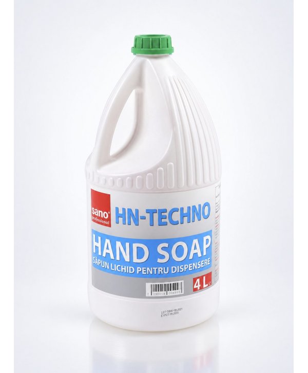 Săpun Lichid Profesional Sano HN Techno 4L – Curățare Delicată, Hidratare și Protecție pentru Piele Săpun Lichid Profesional Sano HN Techno 4L – Curățare Delicată, Hidratare și Protecție pentru Piele