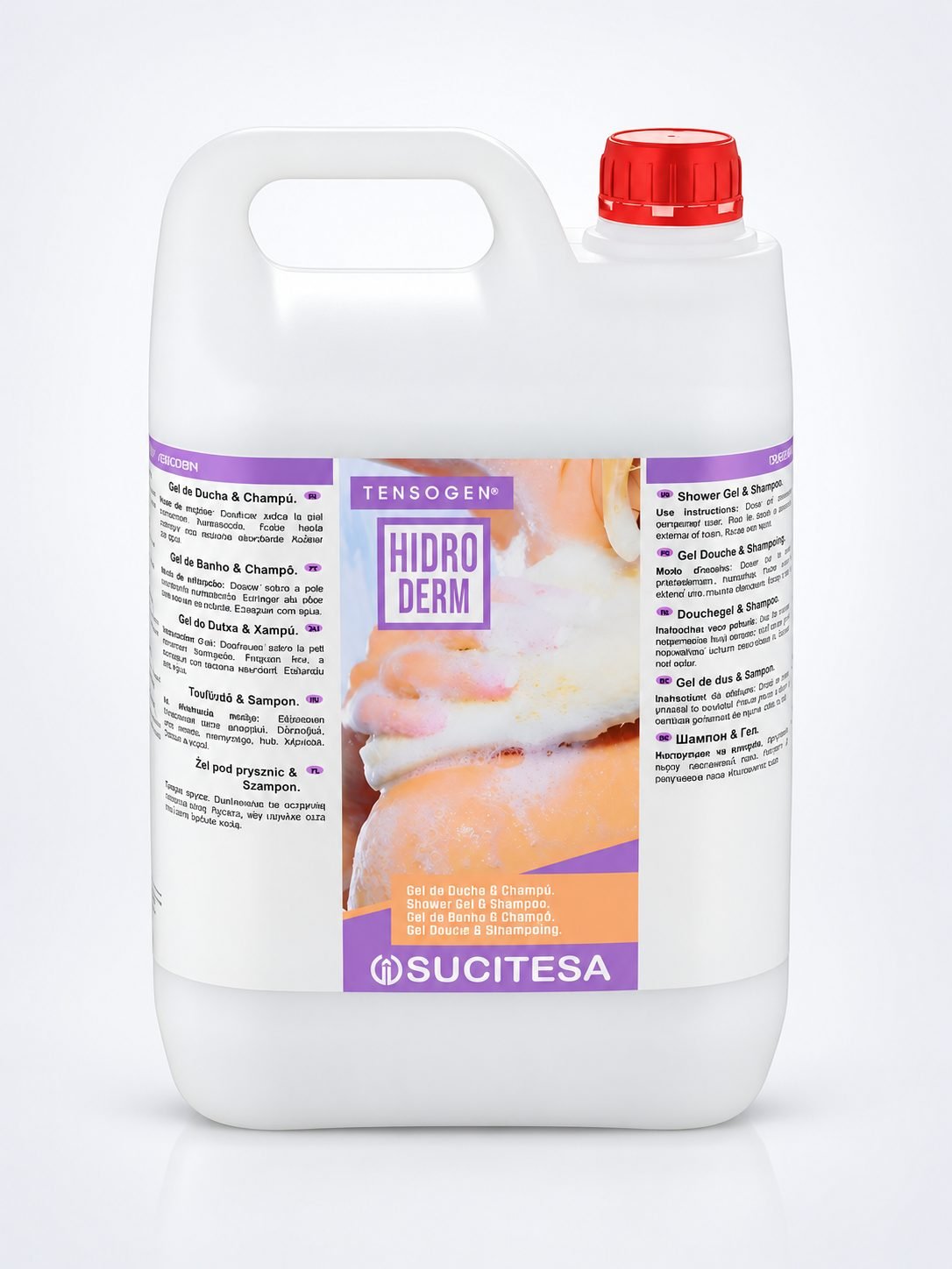 Săpun Cremă Profesional & Gel de Duș Tensogen Hidroderm 5L - Igienă, Hidratare și Protecție pentru Piele și Păr