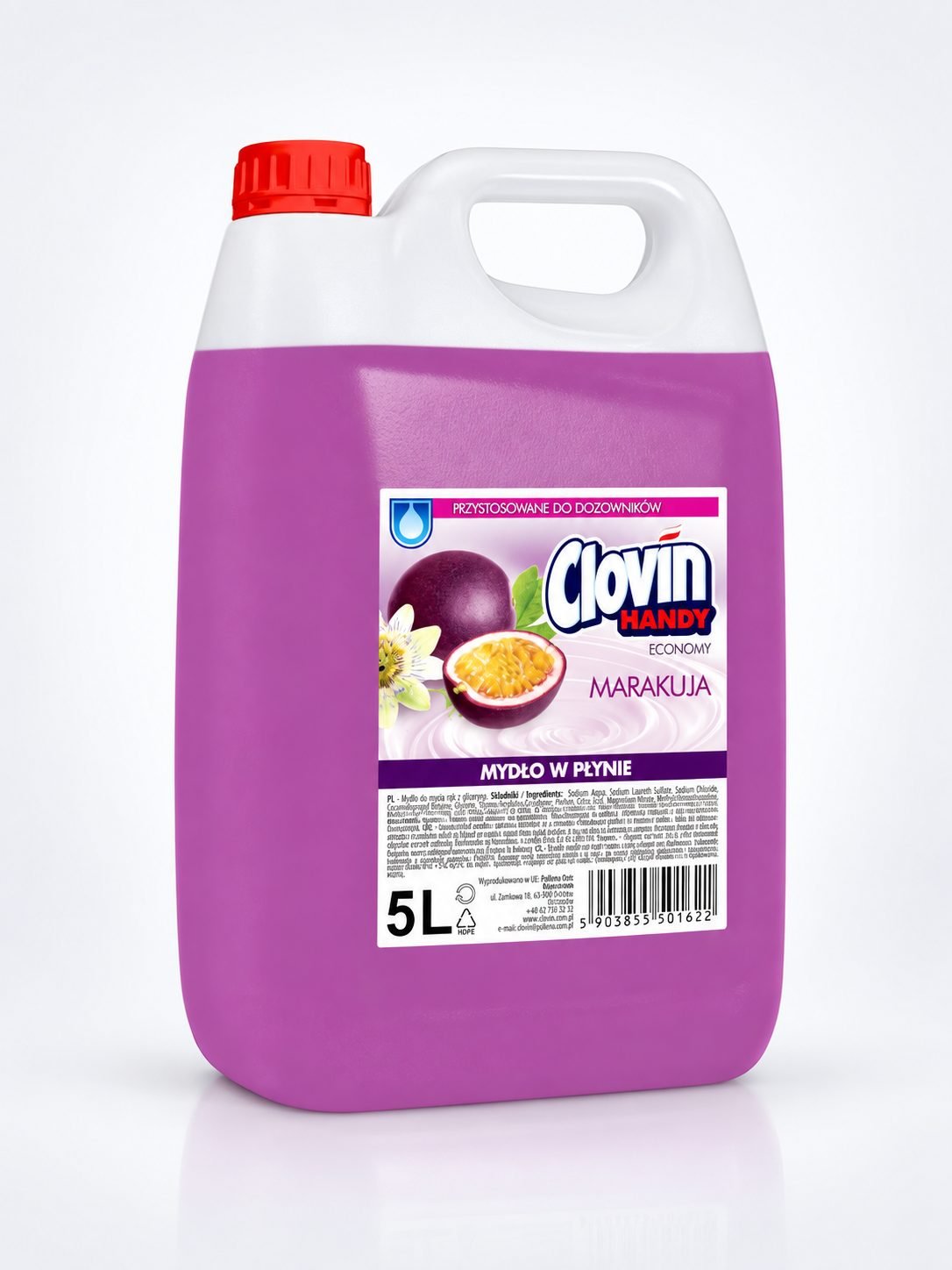 Săpun Lichid Clovin Handy Marakuja – 5L | Curățare Plăcută cu Aromă de Fructul Pasiunii