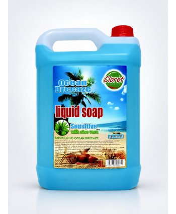 Săpun Lichid Ocean Breeze cu Aloe Vera - 5L | Prospețime Marină și Îngrijire Delicată pentru Piele Sensibilă