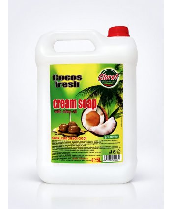 Săpun Lichid Cremos de Cocos Fresh cu Ulei de Măsline – 5L | Hidratare Intensă și Aromă Exotică de Cocos