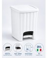 Coș de Gunoi 20L cu Pedală și Capac White – Design Compact și Igienă Fără Compromisuri