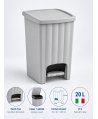 Coș de Gunoi 20L cu Pedală și Capac Grey Stone – Design Compact și Igienă Fără Compromisuri