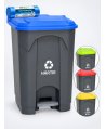 Pubela de gunoi cu pedala pt colectare selectiva deseuri din hartie, 68 litri + 10 saci albastri ArliSoft 120 litri