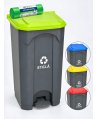 Pubela de gunoi cu pedala pt colectare selectiva deseuri din sticla, 87 litri + 10 saci verzi ArliSoft 240 litri