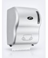 Dispenser Prosop Hartie Rola Autocut  Jofel AZUR, Reducere Consum de Hartie, Calitate Superioara, Argintiu Metalizat