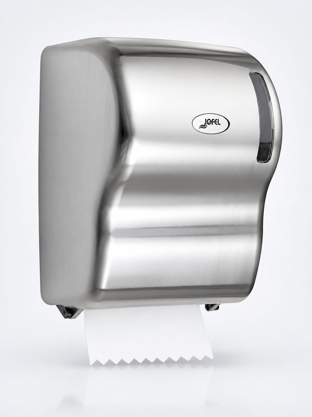 Dispenser Autocut Prosop Hartie Rola din Inox Lucios Premium - Jofel FUTURA - Igiena si Sustenabilitate