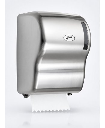 Dispenser Autocut Prosop Hartie Rola din Inox Lucios Premium - Jofel FUTURA - Igiena si Sustenabilitate