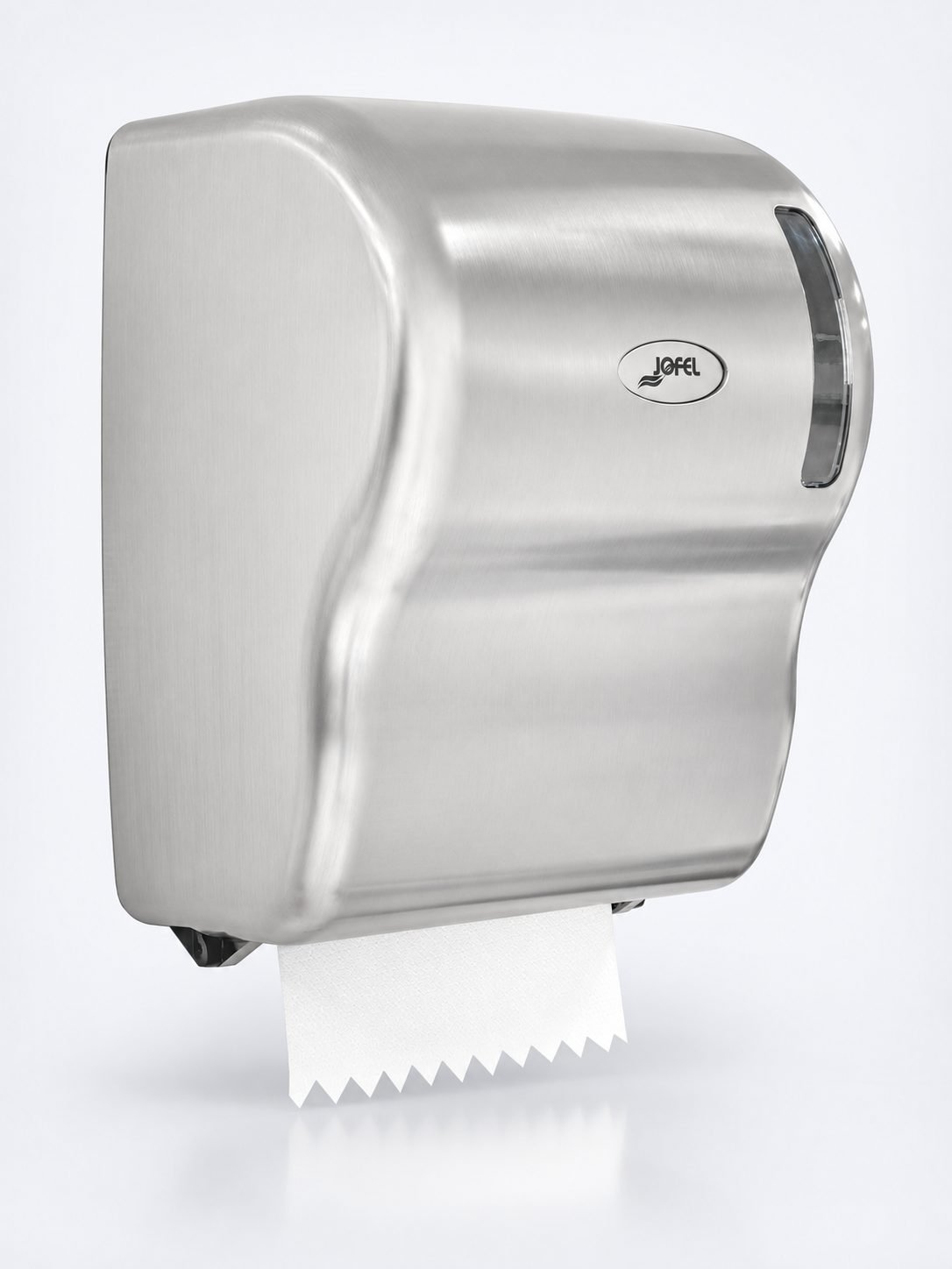 Dispenser Autocut Prosop Hartie Rola din Inox Satinat Premium - Jofel FUTURA - Igiena si Sustenabilitate