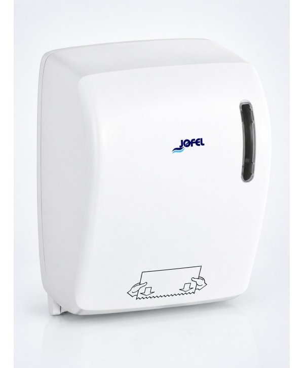 Dispenser Prosop Hârtie Manual Jofel TIMELESS, Alb Mat - Fără Manetă, Fără Mâner, Fără Senzor, Fără Consum de Energie Dispenser Prosop Hârtie Manual Jofel TIMELESS, Alb Mat - Fără Manetă, Fără Mâner, Fără Senzor, Fără Consum de Energie