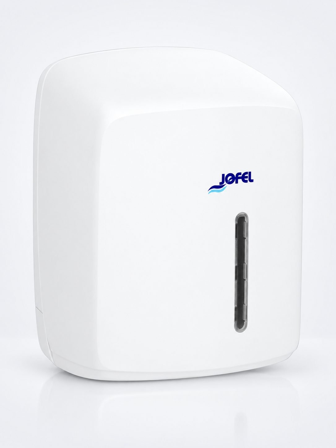 Dispenser pentru Role Prosop Hârtie Jofel TIMELESS, Alb Mat – Funcționalitate Simplificată, Igienă Maximizată