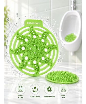 EKCOS® Power Screen Apple - 2 Site Odorizante Profesionale pt Pisoar, anti stropire, antibacteriene, antimicrobiene