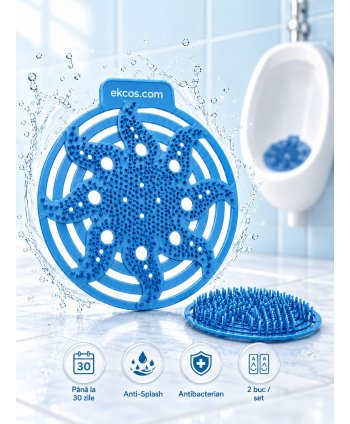 EKCOS® Power Screen Fresh - 2 Site Odorizante Profesionale pt Pisoar, anti stropire, antibacteriene, antimicrobiene
