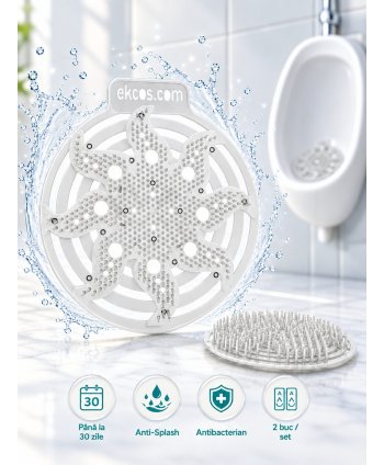 EKCOS® Power Screen Tropical - 2 Site Odorizante Profesionale pt Pisoar, anti stropire, antibacteriene, antimicrobiene