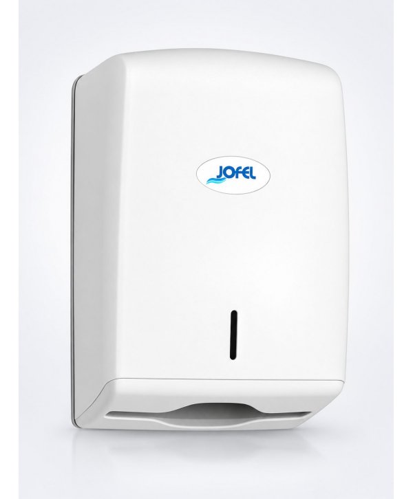 Dispenser Prosoape de Maini Pliate Jofel SMART Alb – Soluția Compactă și Economică pentru Distribuirea Servetelelor Dispenser Prosoape de Maini Pliate Jofel SMART Alb – Soluția Compactă și Economică pentru Distribuirea Servetelelor