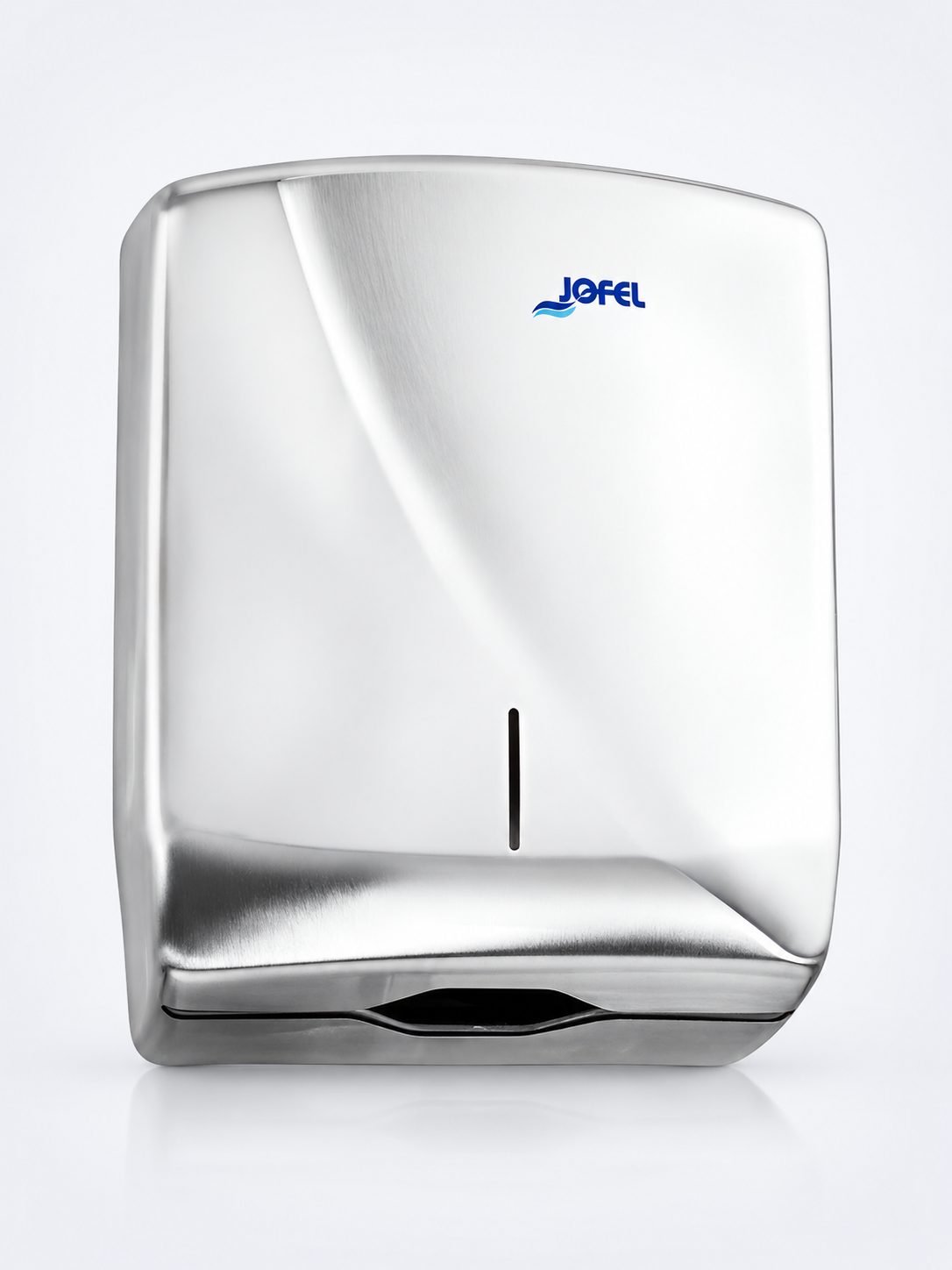 Dispenser Prosoape Pliate din Inox Lucios Antivandalism Jofel Futura – Siguranță și Rezistență în Medii Exigente
