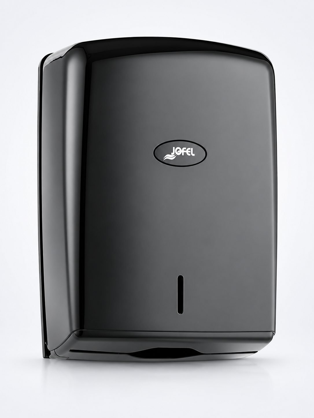 Dispenser Prosoape Pliate Jofel SMART Negru – Eleganță și Funcționalitate pentru Spații Moderne