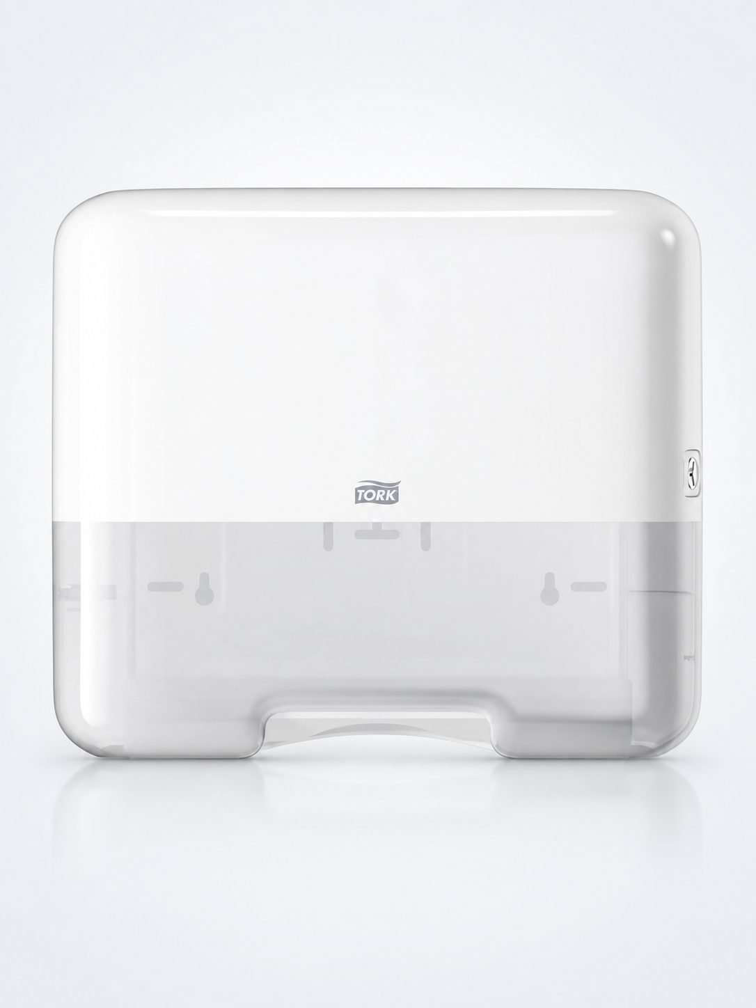Dispenser Prosoape Hârtie Pliată Tork H3 Mini – Alb, cod 553100