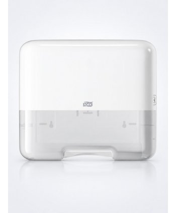 Dispenser Prosoape Hârtie Pliată Tork H3 Mini – Alb, cod 553100