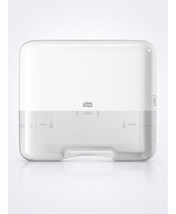 Dispenser Prosoape Hârtie Pliată Tork H3 Mini – Alb, cod 553100