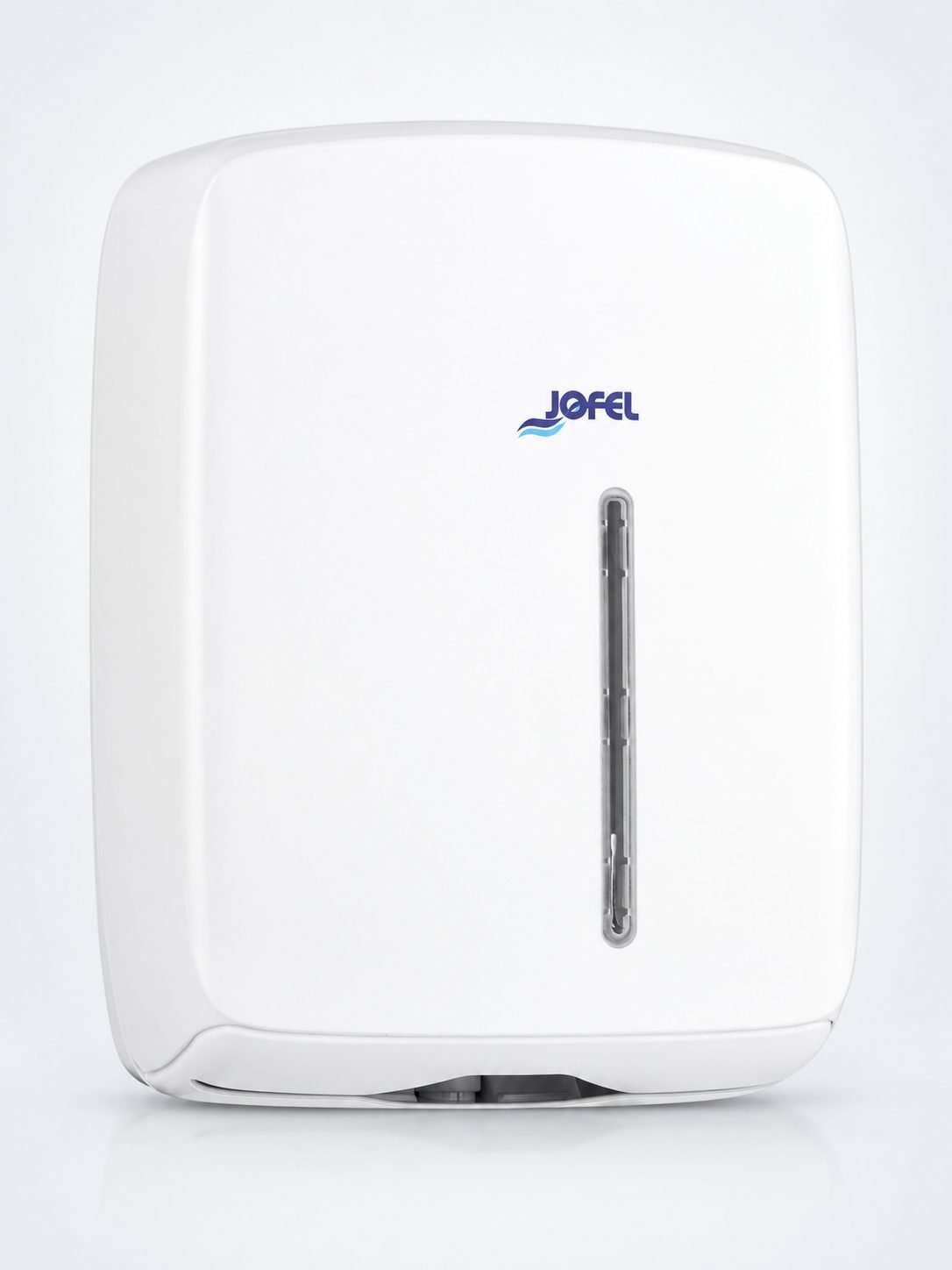 Dispenser Prosop Hârtie Z-Fold Jofel TIMELESS, Alb Mat – Sustenabilitate, Igienă și Eficiență pentru Spații Publice