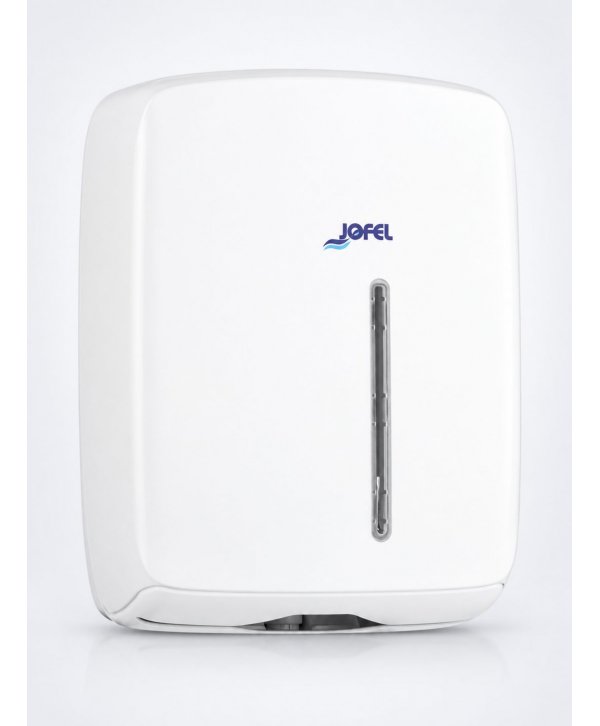Dispenser Prosop Hârtie Z-Fold Jofel TIMELESS, Alb Mat – Sustenabilitate, Igienă și Eficiență pentru Spații Publice Dispenser Prosop Hârtie Z-Fold Jofel TIMELESS, Alb Mat – Sustenabilitate, Igienă și Eficiență pentru Spații Publice