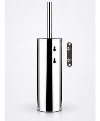 Perie WC cu Suport Profesional din Inox AISI 304 – Grosime 1 mm, Finisaj Lucios, Montaj Perete / Pardoseală